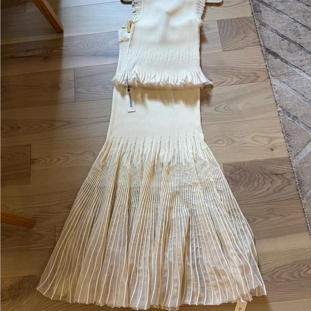 COMMENSE TOP AND SKIRT CREAM SET MEDIUM - Picture 12 of 14